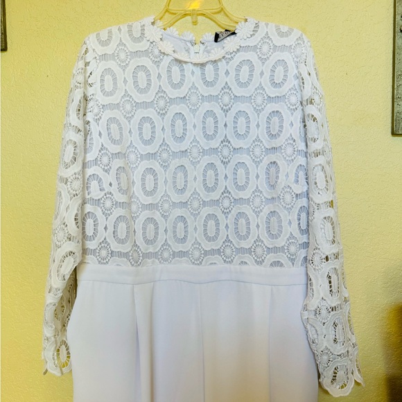 Eloquii Lace Wide Leg Jumpsuit - Picture 10 of 16